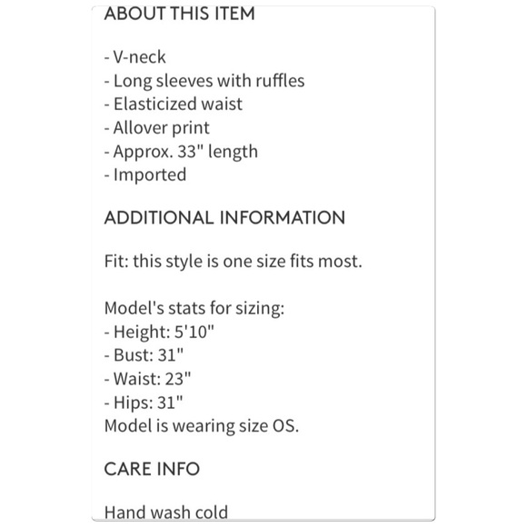 The Fern Elastic Waist Dress w/Dramatic Sleeves - Picture 3 of 3